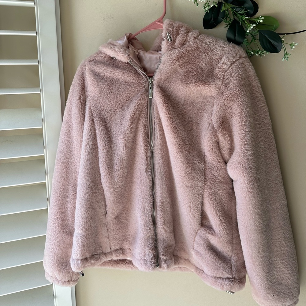 Jou Jou Soft Blush Pink Bomber Jacket - Picture 1 of 9